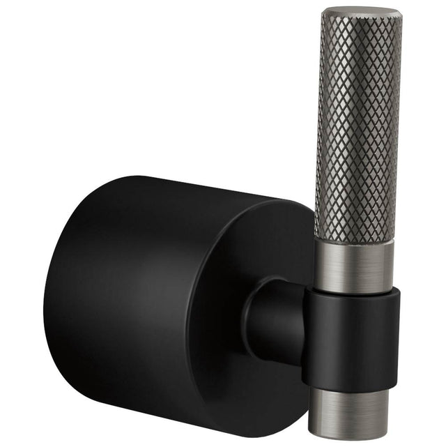 Brizo - Litze 3 And 6 Setting Diverter Trim Handle Kit - T-Lever - Matte Black With Luxe Steel