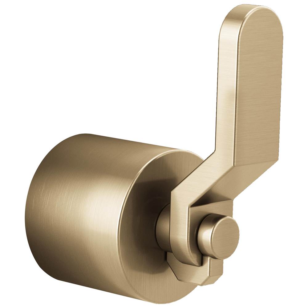 Brizo - Litze 3 And 6 Setting Diverter Trim Industrial Lever Handle Kit - Luxe Gold