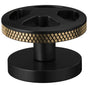 Brizo - Litze Widespread Handle Kit - Wheel - Matte Black With Luxe Gold