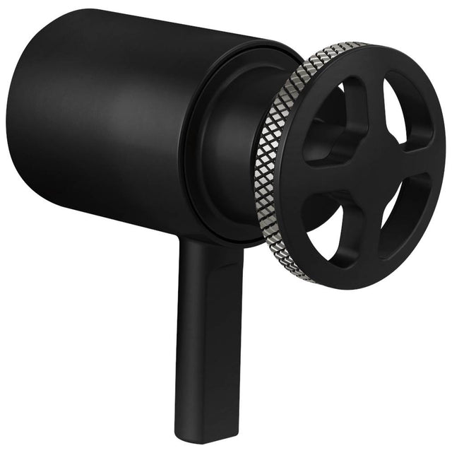 Brizo - Litze Tempassure Thermostatic Trim Handle Kit - Wheel - Matte Black With Luxe Steel
