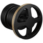 Brizo - Litze Pressure Balance Valve Trim Handle Kit - Wheel - Matte Black With Luxe Gold