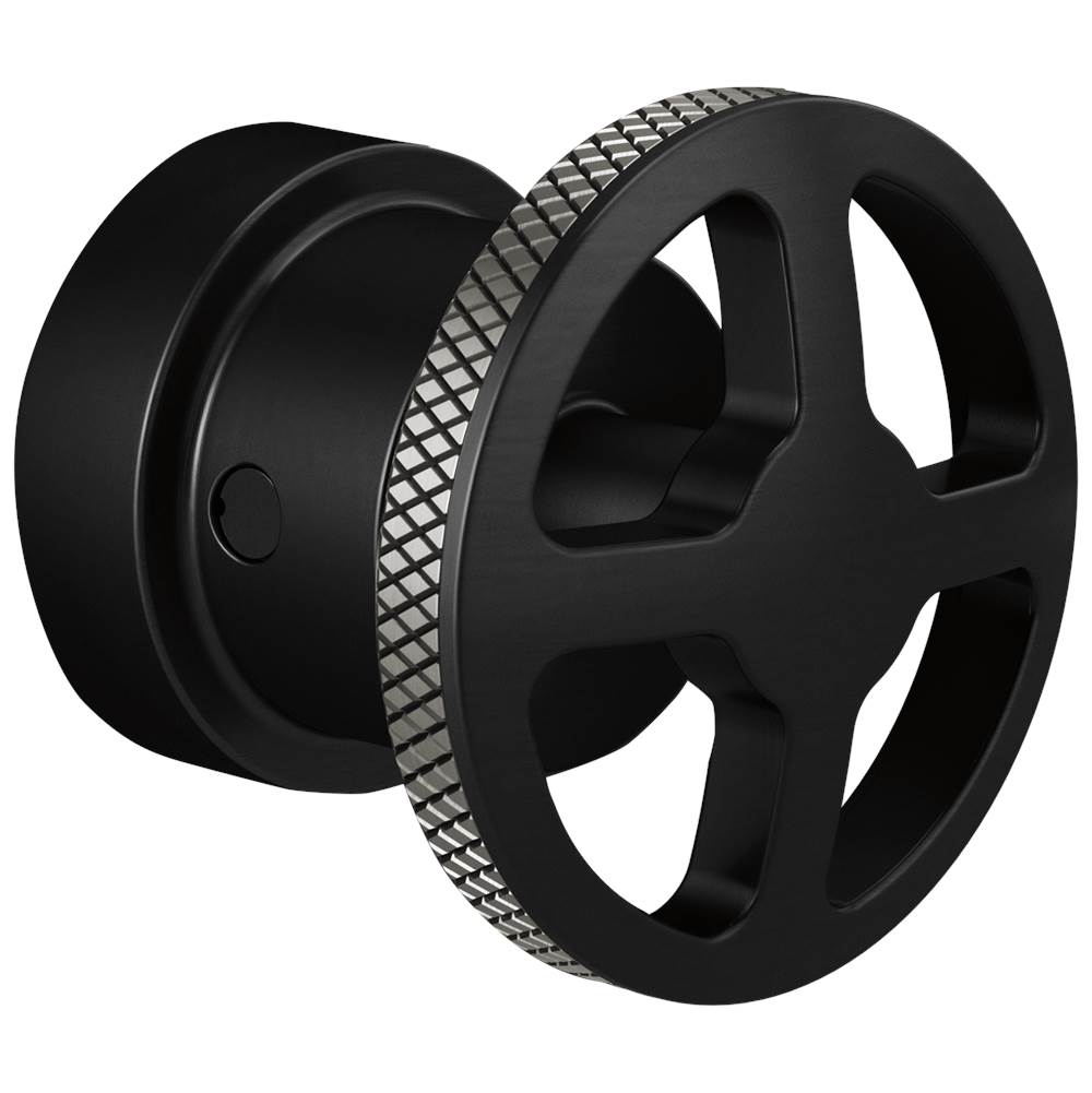 Brizo - Litze Sensori Thermostatic Valve Trim Handle Kit - Wheel - Matte Black With Luxe Steel