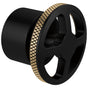 Brizo - Litze Single-Handle Freestanding Tub Filler Handle Kit - Wheel - Matte Black With Luxe Gold