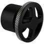 Brizo - Litze Single-Handle Freestanding Tub Filler Handle Kit - Wheel - Matte Black With Luxe Steel