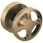 Brizo - Litze Two-Handle Wall Mount Tub Filler Wheel Handle Kit - Luxe Gold