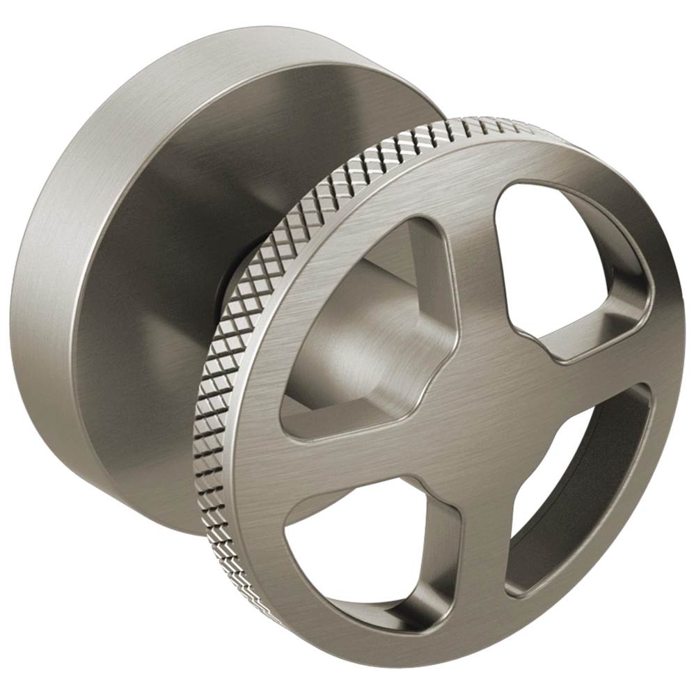 Brizo - Litze Two-Handle Wall Mount Tub Filler Wheel Handle Kit - Luxe Nickel