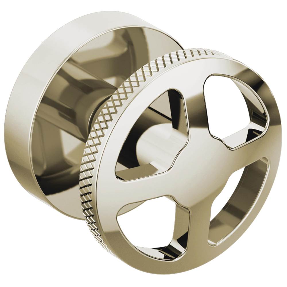 Brizo - Litze Two-Handle Wall Mount Tub Filler Wheel Handle Kit - Polished Nickel