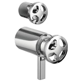 Brizo - Litze TempAssure Thermostatic Valve with Integrated Diverter Wheel Handle Kit - Chrome