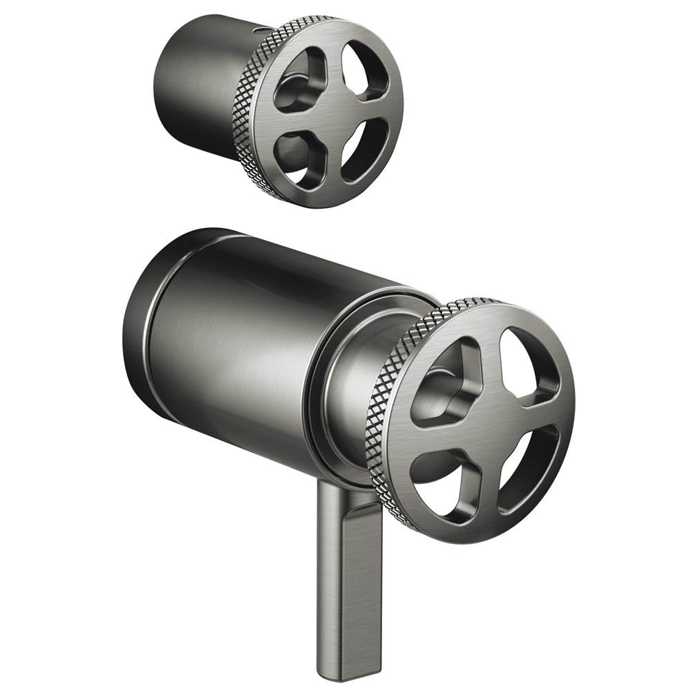 Brizo - Litze TempAssure Thermostatic Valve with Integrated Diverter Wheel Handle Kit - Luxe Steel