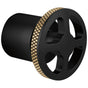 Brizo - Litze 3 And 6 Setting Diverter Trim Handle Kit - Wheel - Matte Black With Luxe Gold