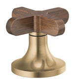 Brizo - Odin Widespread Lavatory Low Cross Handles - Luxe Gold