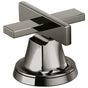 Brizo - LevoirE Widespread Lavatory Low Cross Handle Kit - Brilliance Black Onyx