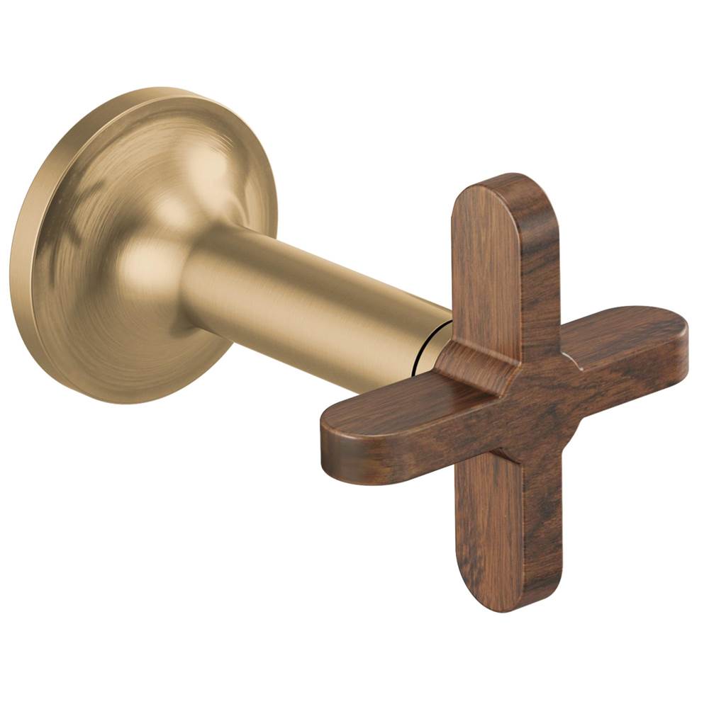 Brizo - Odin Wall Mount Lavatory Cross Handles - Luxe Gold