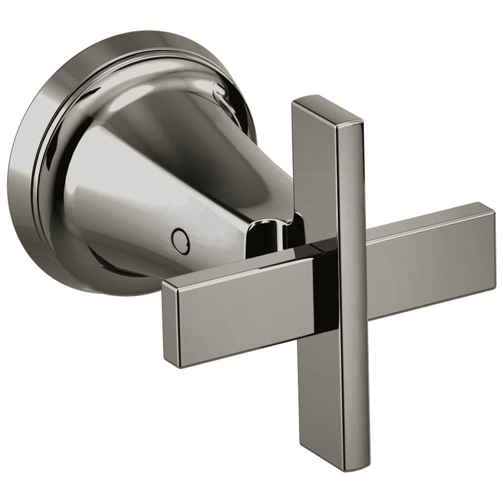 Brizo - LevoirE Wall Mount Lavatory Cross Handle Kit - Brilliance Black Onyx