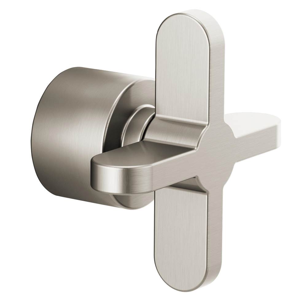 Brizo - Odin Pressure Balance Valve Trim Cross Handle Kit - Brushed Nickel