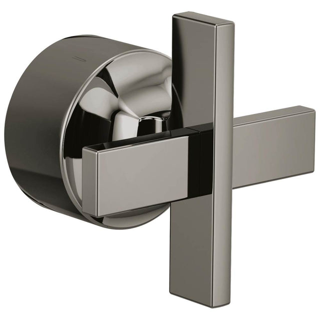 Brizo - LevoirE Pressure Balance Valve Trim Cross Handle Kit - Brilliance Black Onyx
