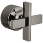 Brizo - LevoirE Pressure Balance Valve Trim Cross Handle Kit - Brilliance Black Onyx