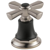 Brizo - Rook Roman Tub Faucet Cross Handle Kit - Luxe Nickel   With Matte Black