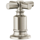 Brizo - Invari Roman Tub Faucet Cross Handle Kit - Luxe Nickel