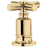 Brizo - Invari Roman Tub Faucet Cross Handle Kit - Polished Gold