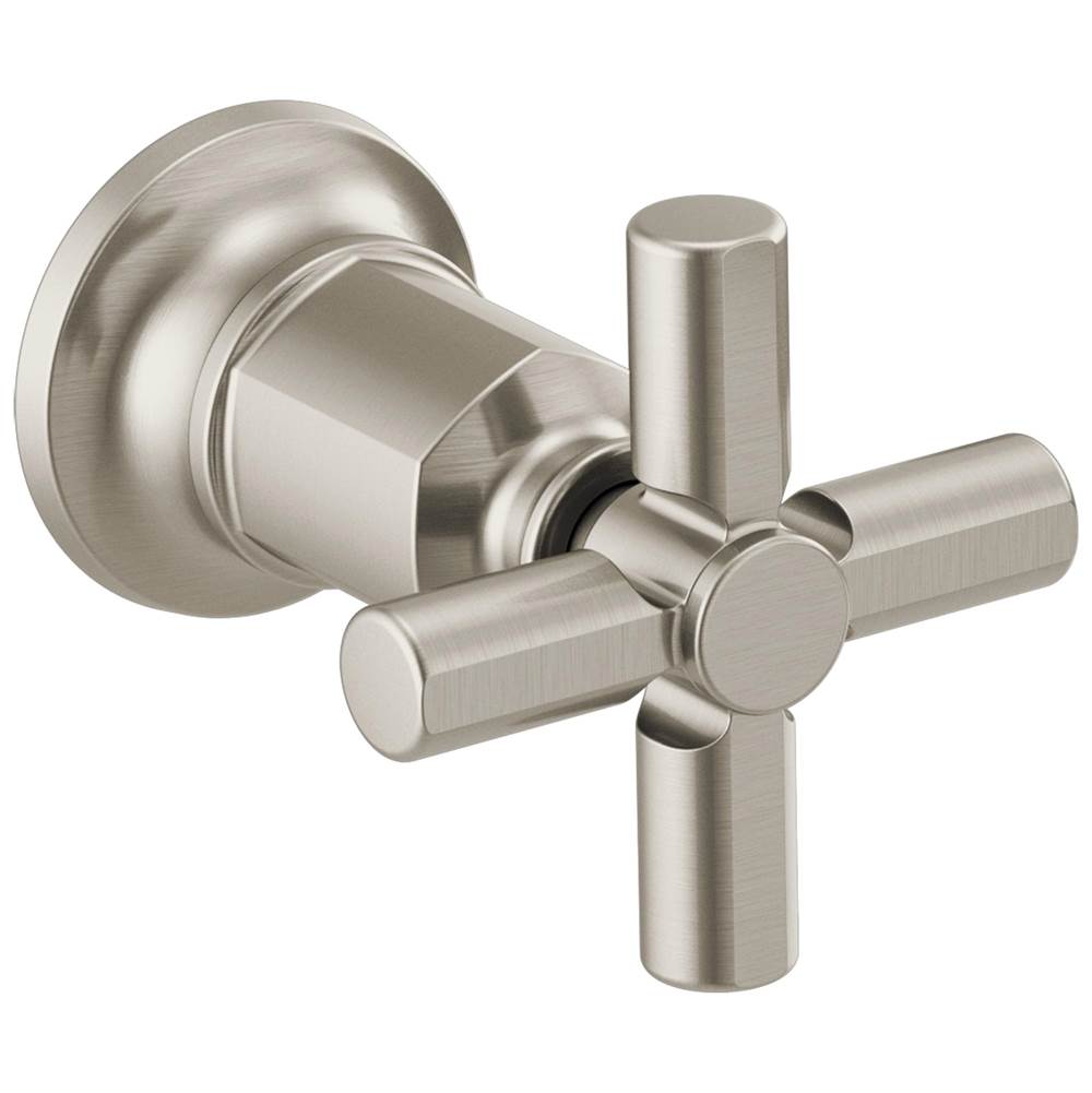 Brizo - Invari Two-Handle Wall Mount Tub Filler Cross Handle Kit - Luxe Nickel
