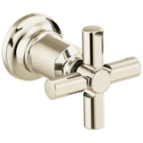 Brizo - Invari Two-Handle Wall Mount Tub Filler Cross Handle Kit - Polished Nickel