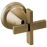 Brizo - LevoirE Two-Handle Wall Mount Tub Filler Cross Handle Kit - Luxe Gold