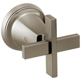 Brizo - LevoirE Two-Handle Wall Mount Tub Filler Cross Handle Kit - Luxe Nickel
