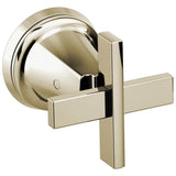 Brizo - LevoirE Two-Handle Wall Mount Tub Filler Cross Handle Kit - Polished Nickel