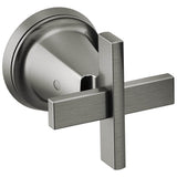 Brizo - LevoirE Two-Handle Wall Mount Tub Filler Cross Handle Kit - Luxe Steel