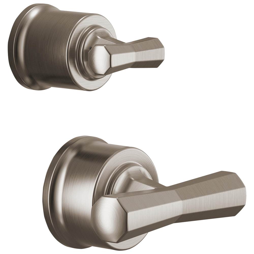 Brizo - BeauclereE Pressure Balance Valve with Integrated Diverter Trim Cross Handle Kit - Luxe Nickel