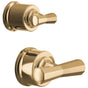 Brizo - BeauclereE Pressure Balance Valve with Integrated Diverter Trim Cross Handle Kit - Polished Gold