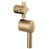 Brizo - Odin Pressure Balance Integrated Trim Cross Handles - Luxe Gold