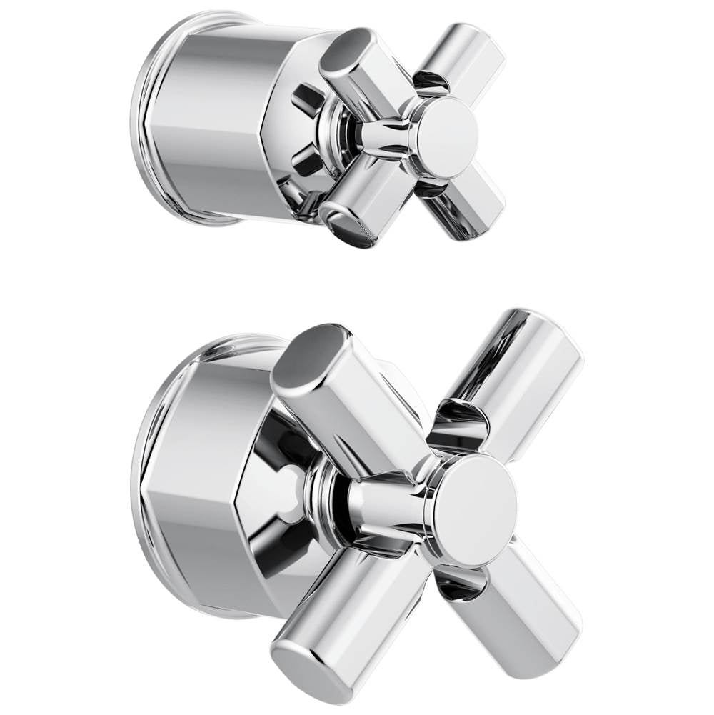 Brizo - Invari Pressure Balance Valve with Integrated Diverter Trim Cross Handle Kit - Chrome