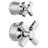 Brizo - Invari Pressure Balance Valve with Integrated Diverter Trim Cross Handle Kit - Chrome