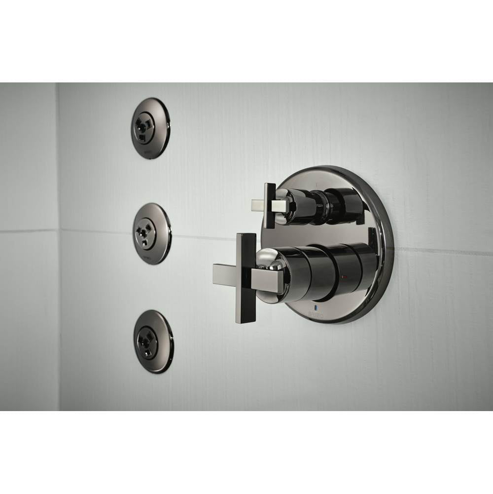 LevoirE Pressure Balance Valve with Integrated Diverter Trim Cross Handle Kit