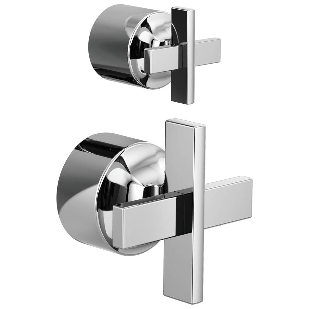 Brizo - LevoirE Pressure Balance Valve with Integrated Diverter Trim Cross Handle Kit - Chrome