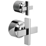 Brizo - LevoirE Pressure Balance Valve with Integrated Diverter Trim Cross Handle Kit - Chrome