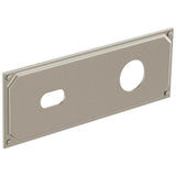 Brizo - Invari Wallmount Lavatory Escutcheon Plate - Luxe Nickel