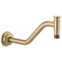 Brizo - Invari 11'' Angled Shower Arm And Flange - Luxe Gold