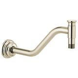 Brizo - Invari 11'' Angled Shower Arm And Flange - Polished Nickel