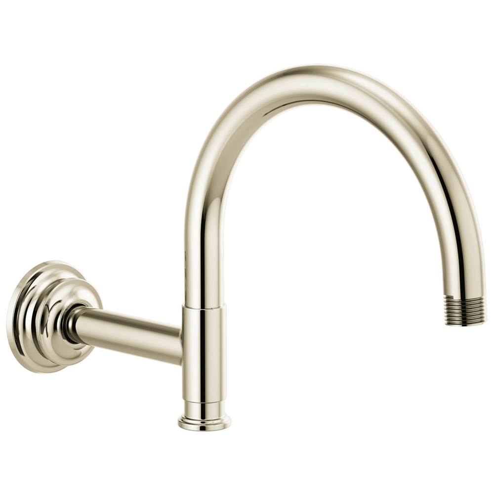 Brizo - Invari 12 1/8'' Arc Shower Arm And Flange - Polished Nickel
