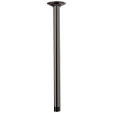 Brizo - Other 14'' Ceiling Mount Shower Arm And Round Flange - Brilliance Black Onyx