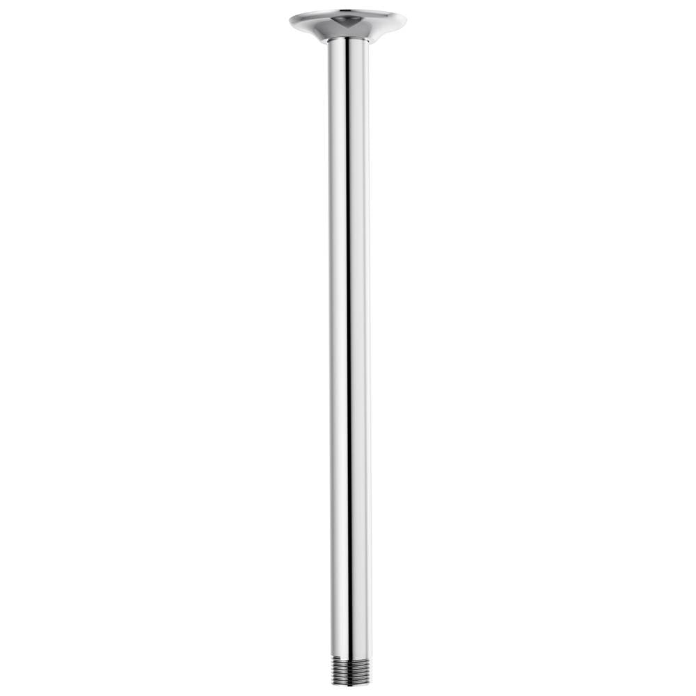 Brizo - Universal Showering 14'' Ceiling Mount Shower Arm And Round Flange - Chrome