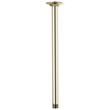 Brizo - Universal Showering 14'' Ceiling Mount Shower Arm And Round Flange - Polished Nickel