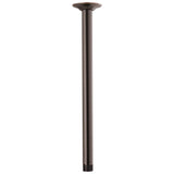 Brizo - Universal Showering 14'' Ceiling Mount Shower Arm And Round Flange - Venetian Bronze