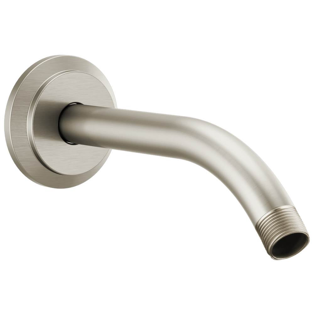 Brizo - AtavisE Shower Arm and Flange - Luxe Nickel
