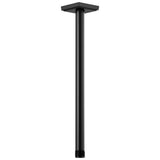 Brizo - Universal Showering 14'' Ceiling Mount Shower Arm And Square Flange - Matte Black