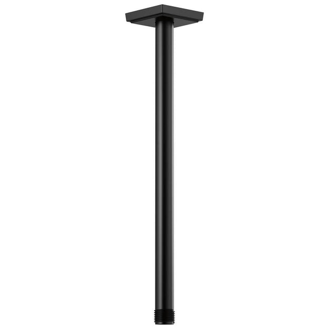 Brizo - Universal Showering 14'' Ceiling Mount Shower Arm And Square Flange - Matte Black