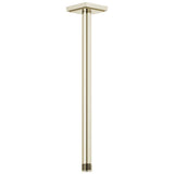Brizo - Universal Showering 14'' Ceiling Mount Shower Arm And Square Flange - Polished Nickel